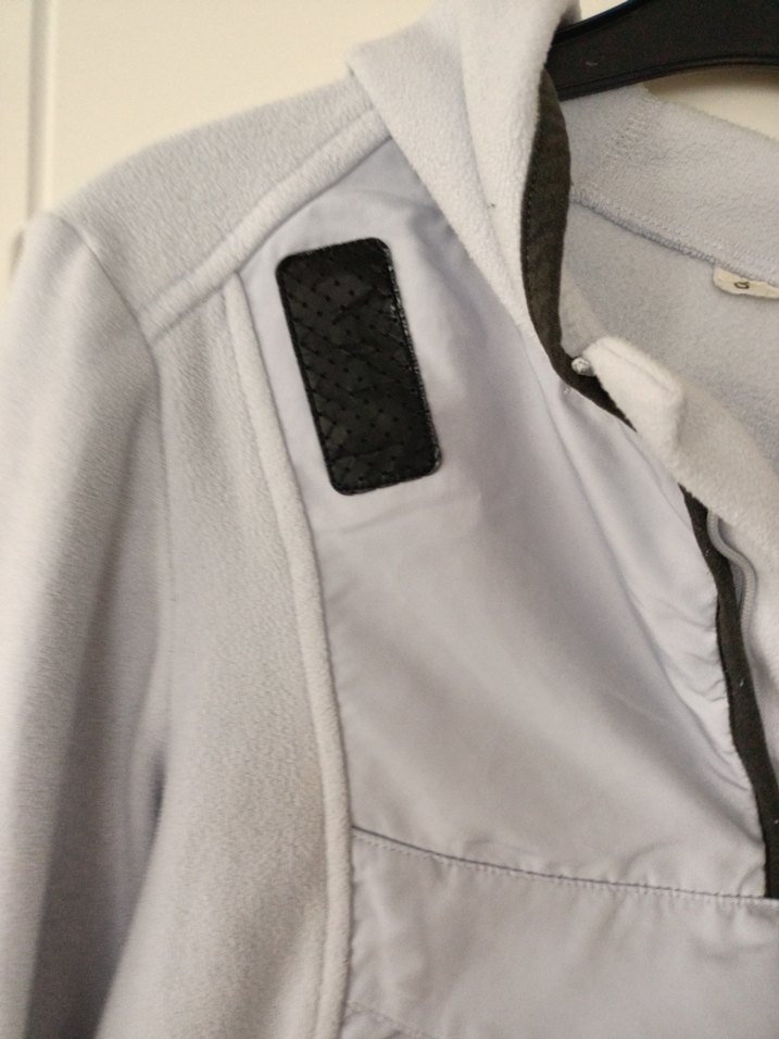 Gri Kapüşonlu Kadın Spor Ceket - Görsel 5