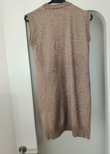 Bej Triko Midi Kolsuz Yelek - Görsel 13