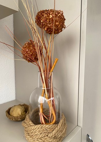 Hasır Sepetlerde Kahverengi Köpek Figürleri - Görsel 10