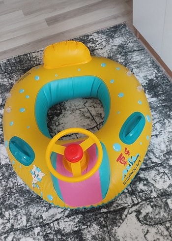 Çocuklar için renkli şişme deniz simidi - Görsel 4