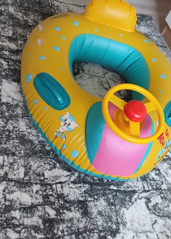 Çocuklar için renkli şişme deniz simidi - Görsel 5