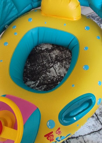 Çocuklar için renkli şişme deniz simidi - Görsel 2