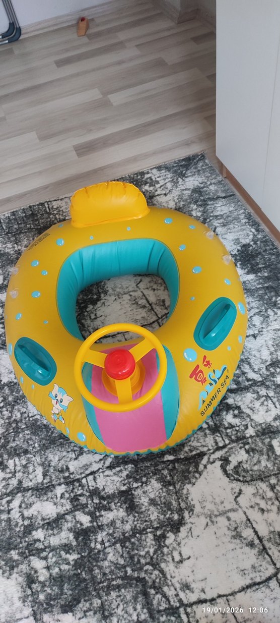 Çocuklar için renkli şişme deniz simidi - Görsel 4