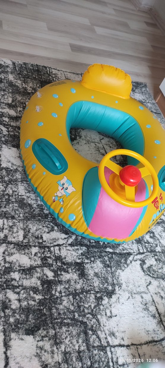 Çocuklar için renkli şişme deniz simidi - Görsel 5