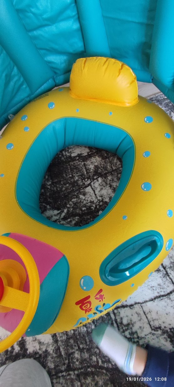 Çocuklar için renkli şişme deniz simidi - Görsel 2