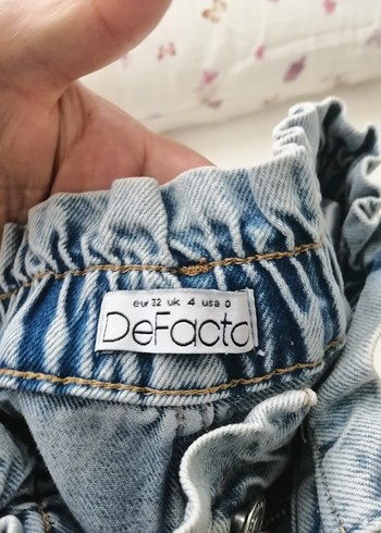 28 Beden Gri Beli Lastikli Bol Kesim Midi Jean