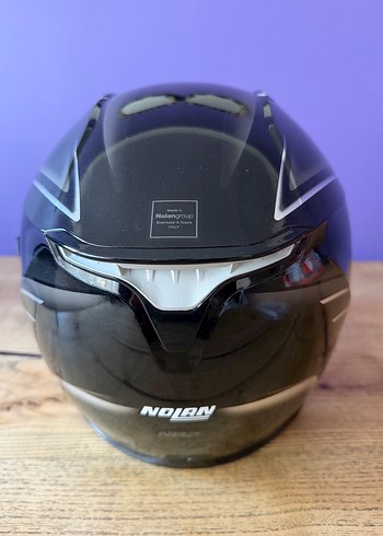 Nolan metal siyah Kask - Görsel 2