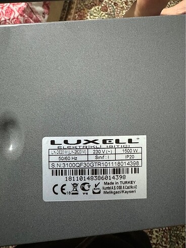 Luxell Elektirikli ısıtıcı soba
