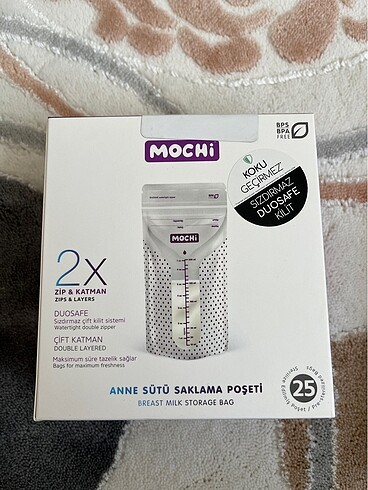 Mochi süt saklama poşeti