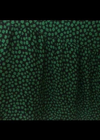 Uzun Kollu Yeşil Baskılı Hamile Tunik - Görsel 2