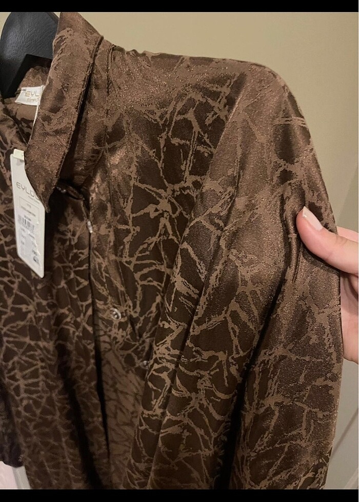 Saten gömlek dökümlü - Görsel 2