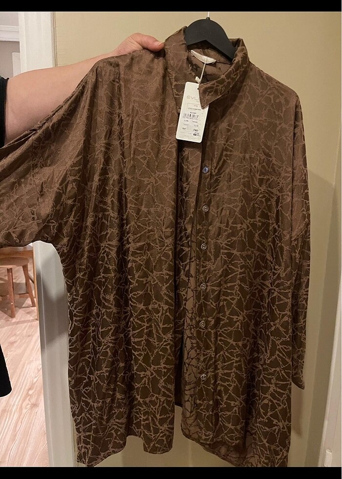 Saten gömlek dökümlü - Görsel 4