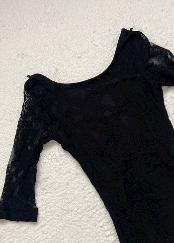 Siyah Dantel Detaylı Uzun Gotik Elbise abiye 36 38 uygundur - Görsel 4