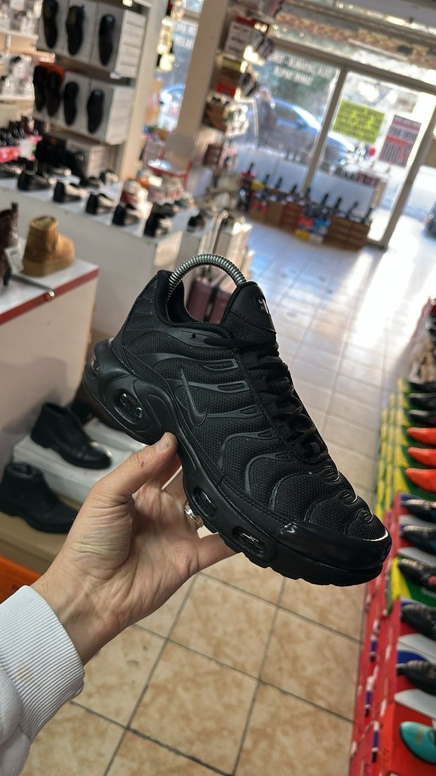 Siyah Erkek Spor Ayakkabı Bağcıklı ithal - Görsel 2