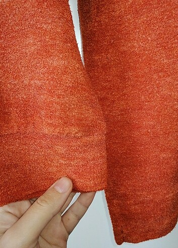 44 Beden turuncu Renk Kazak sweat shirt #beğeni #takip 