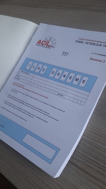 Acil yayınları matematiğin ilacı tyt matematik denemesi 12 denem