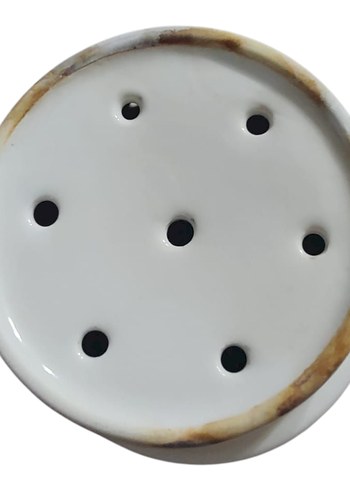 Antika Desenli Porselen Süzgeç - Görsel 3