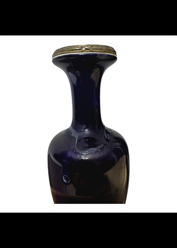 Fransız Liberty Antika Cam Vazo - Görsel 7