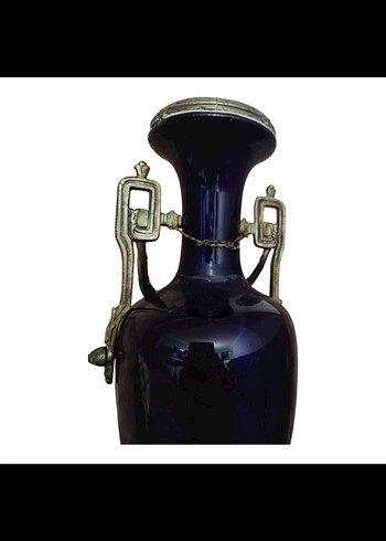 Fransız Liberty Antika Cam Vazo - Görsel 3