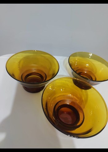 Amber Cam El Yapımı Üfleme Kase Seti - Görsel 5