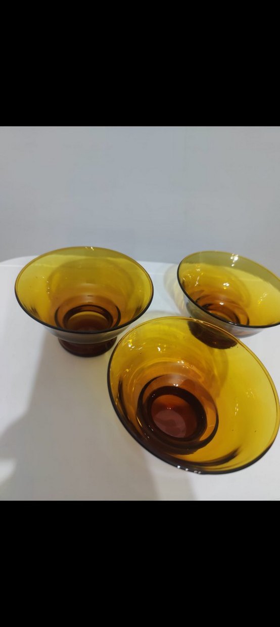 Amber Cam El Yapımı Üfleme Kase Seti - Görsel 5