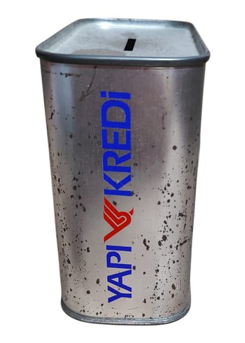 Yapı Kredi Bankası Metal Kumbara - Görsel 3