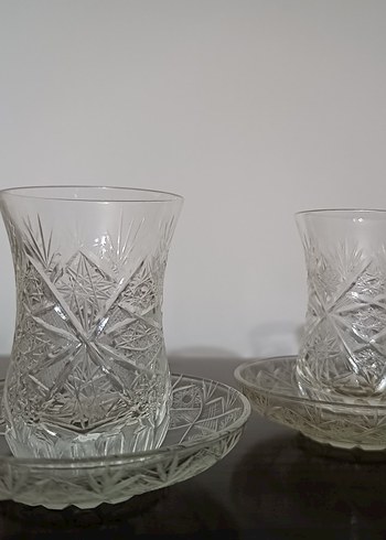 Kesme Kristal Çay Bardağı Set - Görsel 9