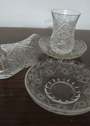 Kesme Kristal Çay Bardağı Set - Görsel 7