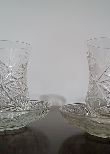 Kesme Kristal Çay Bardağı Set - Görsel 10