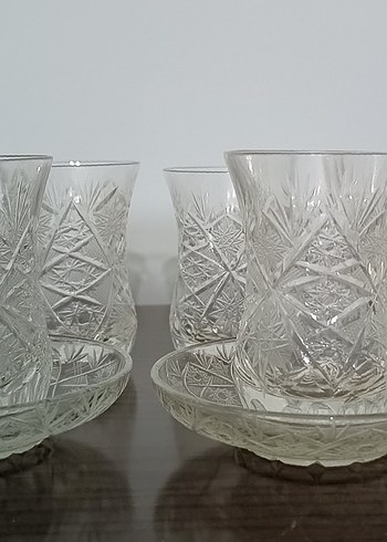 Kesme Kristal Çay Bardağı Set - Görsel 3