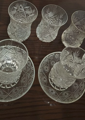 Kesme Kristal Çay Bardağı Set - Görsel 2