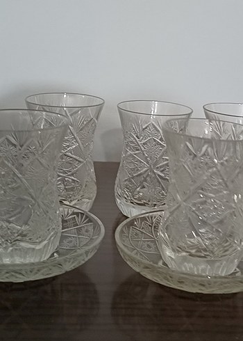 Kesme Kristal Çay Bardağı Set - Görsel 4