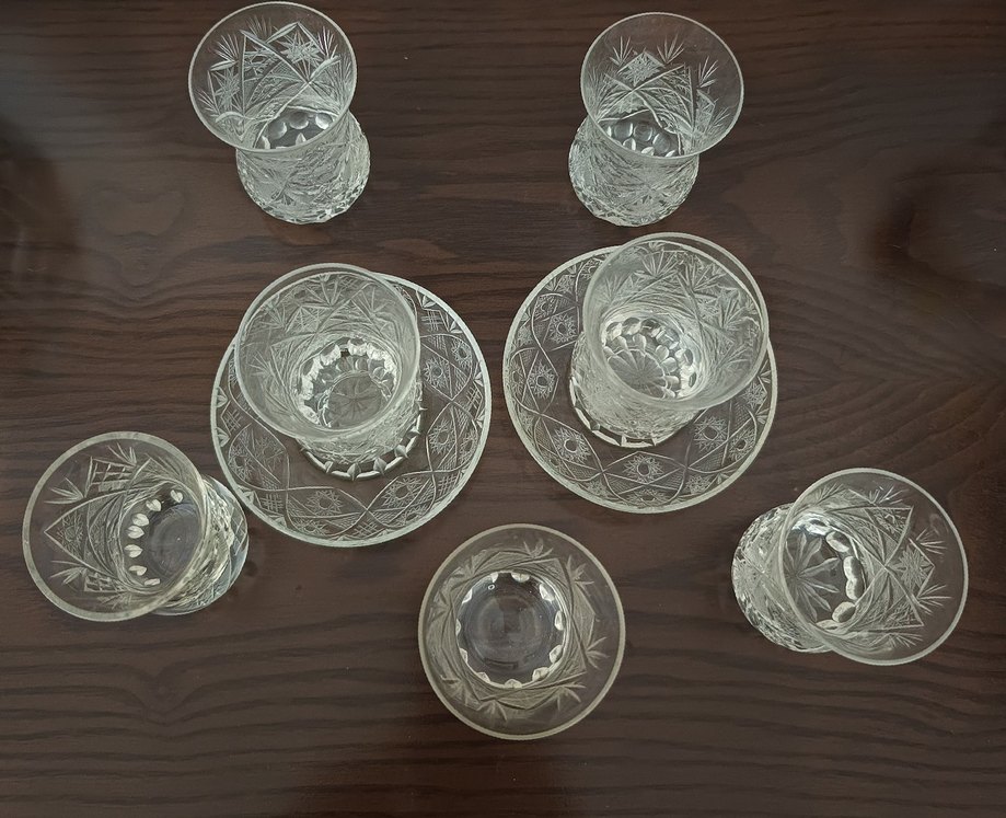 Kesme Kristal Çay Bardağı Set - Görsel 5