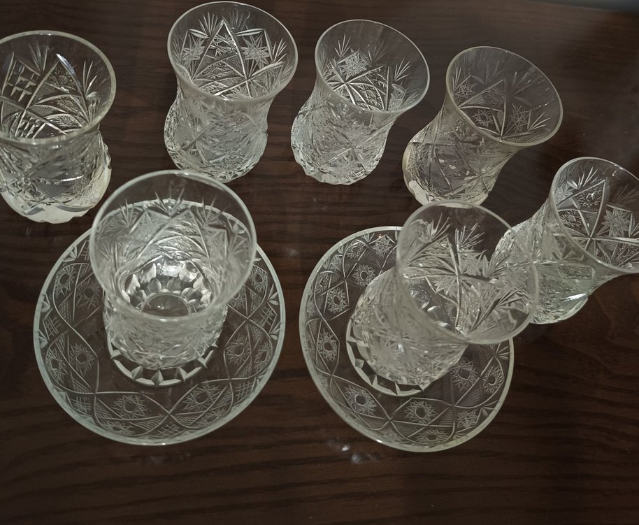 Kesme Kristal Çay Bardağı Set - Görsel 2