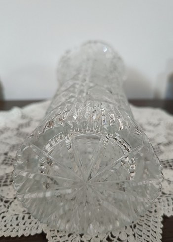 Antika Kesme Kristal Vazo - Görsel 5