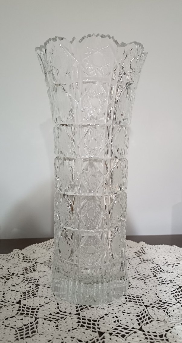 Antika Kesme Kristal Vazo - Görsel 2