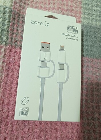 Beden Renk Zore 65w Şarj Kablosu