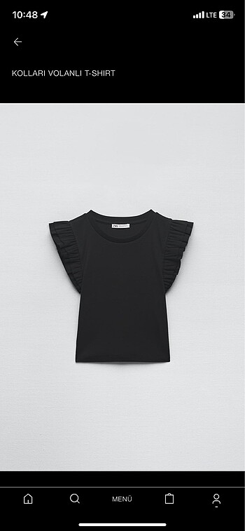 Zara ZARA SİYAH CROP
