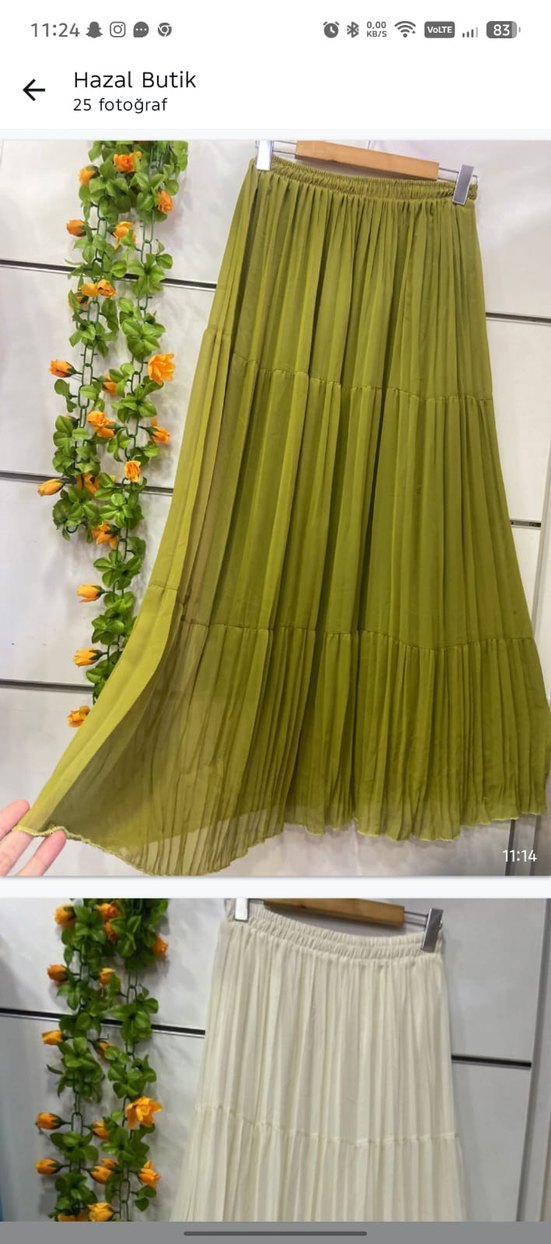 şifon etek - Görsel 3