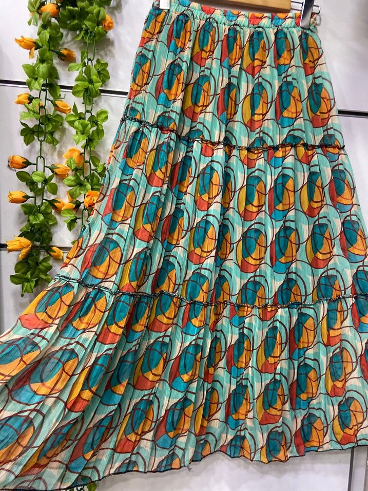 şifon etek - Görsel 5