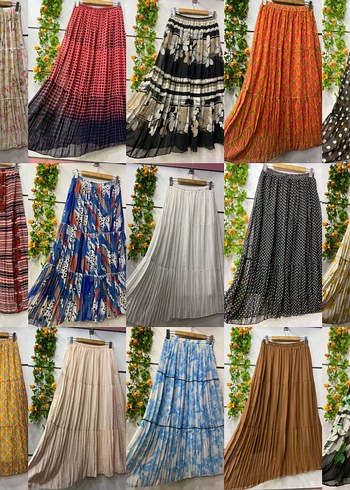 şifon etek - Görsel 2