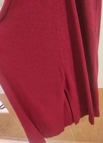 38 Beden bordo Renk Bordo triko elbise