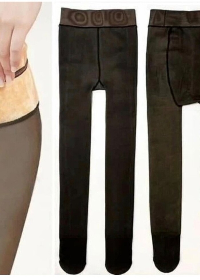 içi pelus külotlu çorap  - Görsel 3