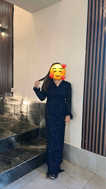 ABİYE TEMİZ KULLANILMIŞTIR İKİ DEFA TEK GİYDİM ESNEK Bİ KUMAŞI V