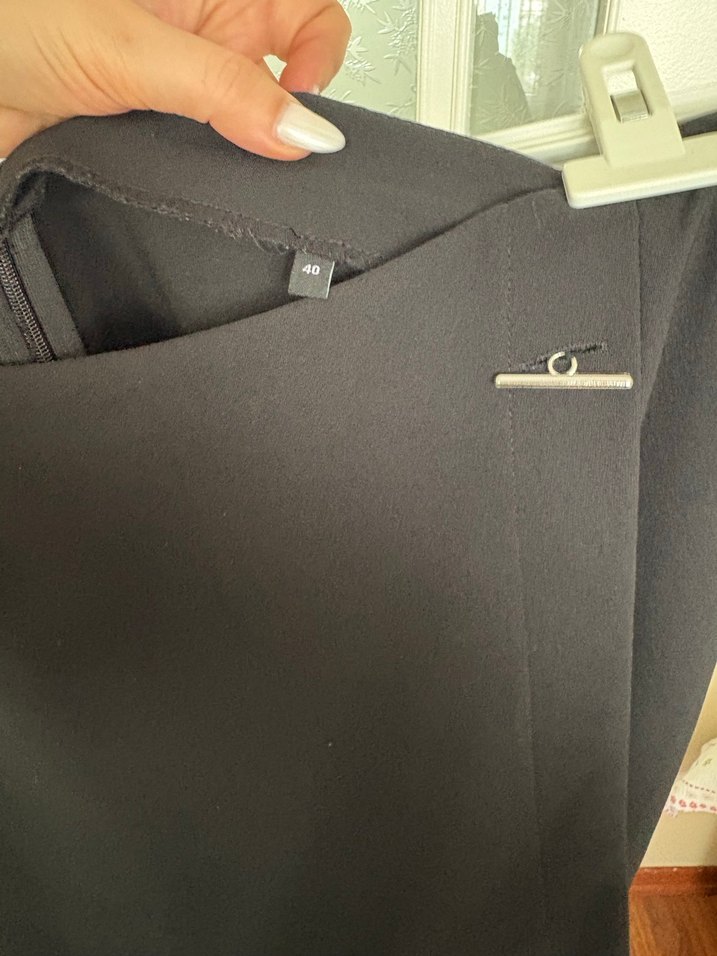 Siyah Mini Etek, Sade ve Dar Kesim - Görsel 3