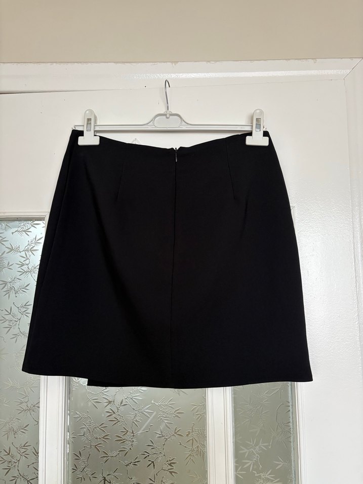 Siyah Mini Etek, Sade ve Dar Kesim - Görsel 2