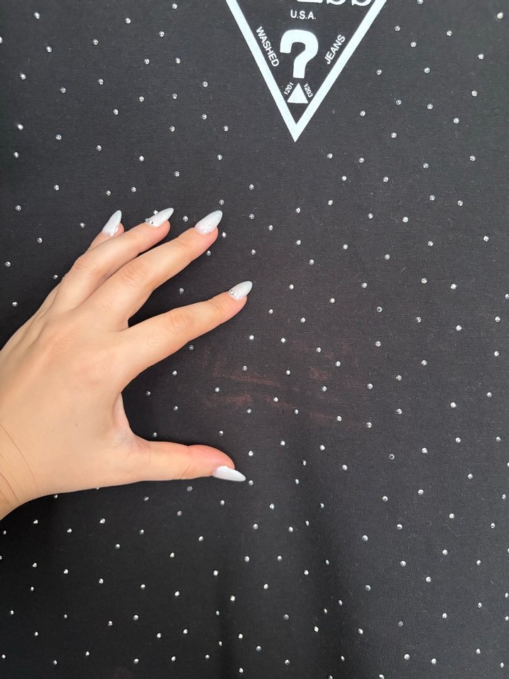 Guess Kadın Siyah Payetli elbise kusurlar fotoda belirtildi - Görsel 3