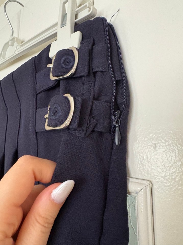 Tokalı Siyah Mini Etek - Görsel 2