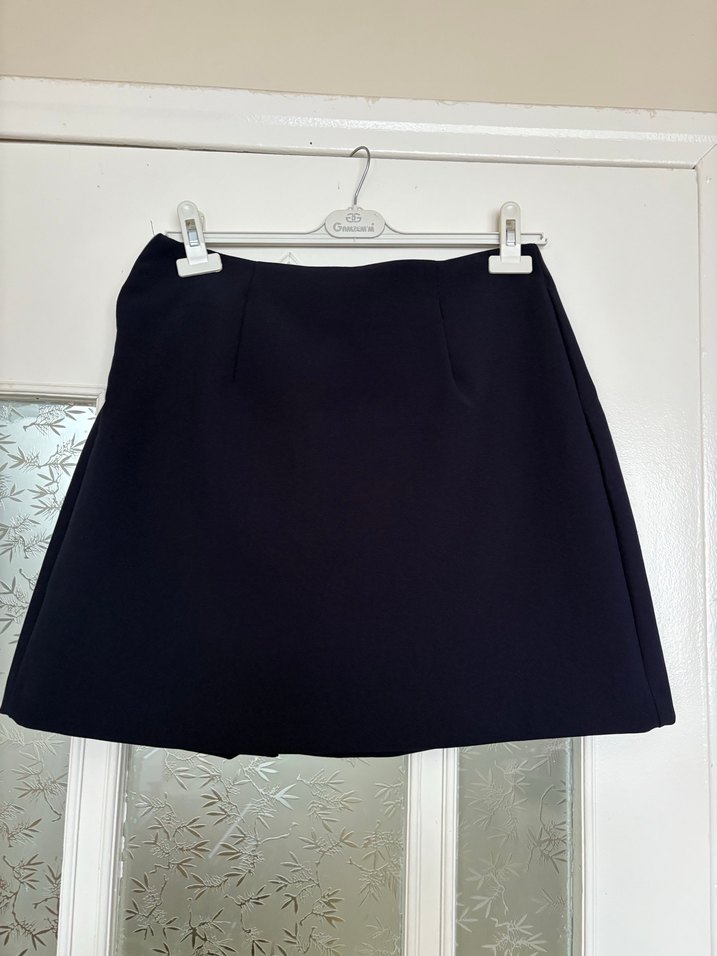 Tokalı Siyah Mini Etek - Görsel 3