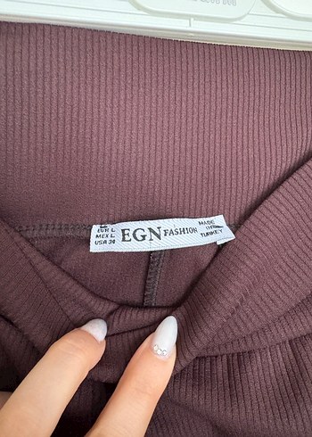 Kahverengi Kadın Tayt - Görsel 3